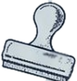 Office rubber stamp used to approve housing applications
